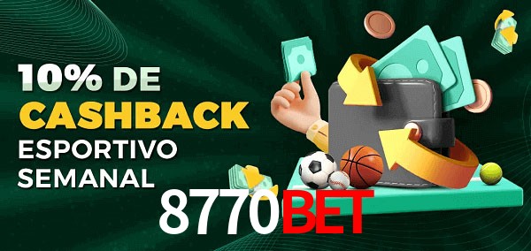 10% de bônus de cashback na 8770bet